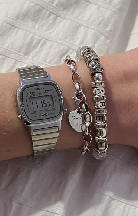 casio, thomas sabo, 22dabe22 Thomas Sabo Bracelet, Silver Jewlery, Thomas Sabo Charms, Pretty Jewelry, Stacked Jewelry, Pretty Stuff, Buy Buy, Thomas Sabo, Jewelry Inspo