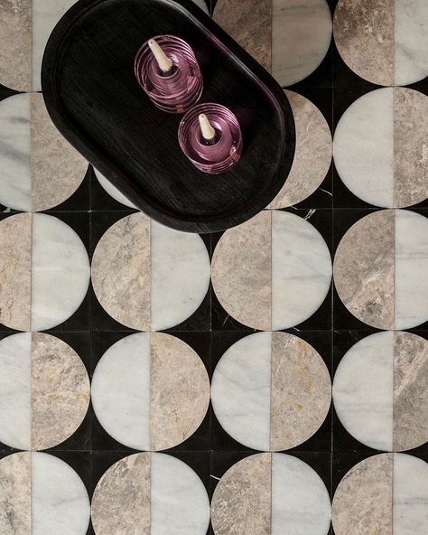 Designed in London and expertly handcrafted by skilled artisans, the Signature Marble Collection consists of many bold and innovative pieces. Hallway Tiling, Green Marble Floor, Tiled Hallway Floor, Green Fireplace, Outdoor Chapel, Walker Zanger Tile, Tiles Terrazzo, Striped Tile, Tiled Hallway