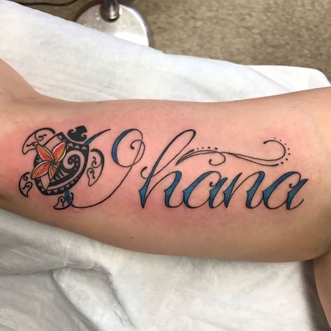 Ohana Tattoo, Tattoo Themes, Hawaiian Tattoo, Mother Tattoos, Infinity Tattoos, Incredible Tattoos, Turtle Tattoo, Matching Tattoo, Tattoos For Daughters