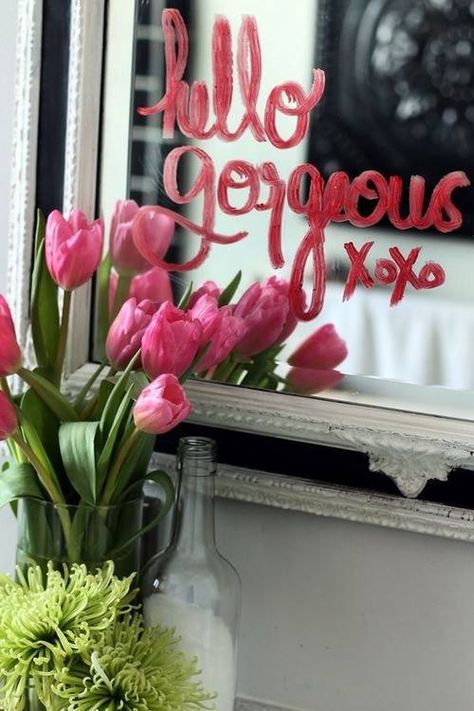 Romantic Ideas, Romantic Gestures, Hello Gorgeous, My Valentine, Be My Valentine, Little Things, Tulips, Date Night, Home Sweet Home