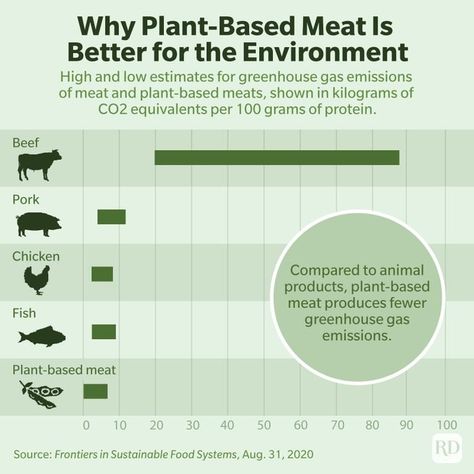 When it comes to the environment, meat is bad and plants are good. But what about plant-based meat? We asked the experts to explain. The post Is Plant-Based Meat Better for the Environment? appeared first on Reader's Digest. Avoid Overeating, Sustainable Food Systems, Curb Cravings, Impossible Burger, Food Advice, Food Eating, Meat Alternatives, Healthy Meals To Cook, Meat Substitutes