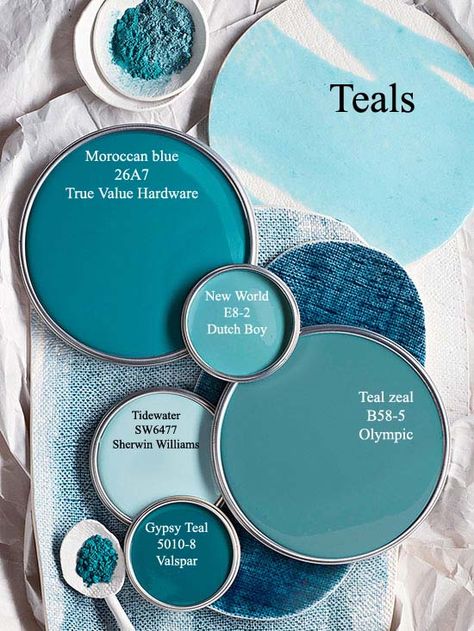 Moroccan blue- True Value Blue Paint Colors, Moroccan Blue, Perfect Blue, Shades Of Teal, Design Hotel, Blue Rooms, Blue Paint, Colour Schemes, Room Colors