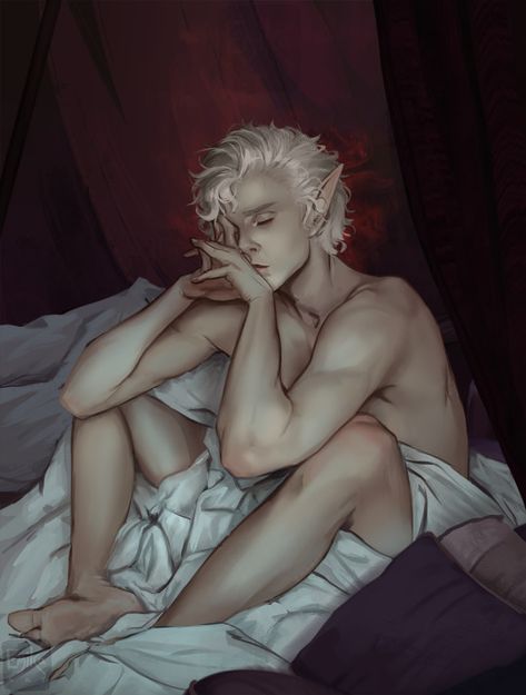 emikart on Tumblr Astarion Ancunín, Hot Vampires, Baldurs Gate, I Love My Girlfriend, Baldur's Gate, I'm A Simp, Gate, Digital Art, Fan Art