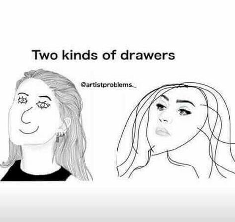 Artist Struggles, Relatable Art, Artist Problems, Artist Humor, Drawing Hair, Art Jokes, Hair Drawing, 웃긴 사진, Artist Life