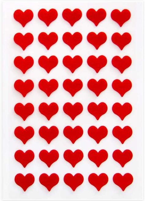 168 RED MINI HEARTS Felt Stickers Hearts Extra Sticky Heart Sticker Decal (3/8. For Decorating Craft and Scrapbooking. : Amazon.de: Home & Kitchen Felt Stickers, Sticker Heart, Printable Sticker Sheets, Black Sheets, Heart Printable, Heart Cut Out, Decoration Birthday, Happy Vibes, Decoration Wedding