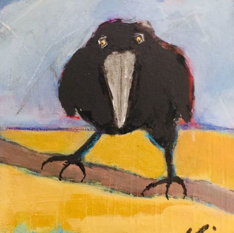 Crow Collage, Oil Painting Basics, Crow Pictures, Crow Images, Oil Pastels Painting, Black Birds, Crow Art, Raven Art, Crows Ravens