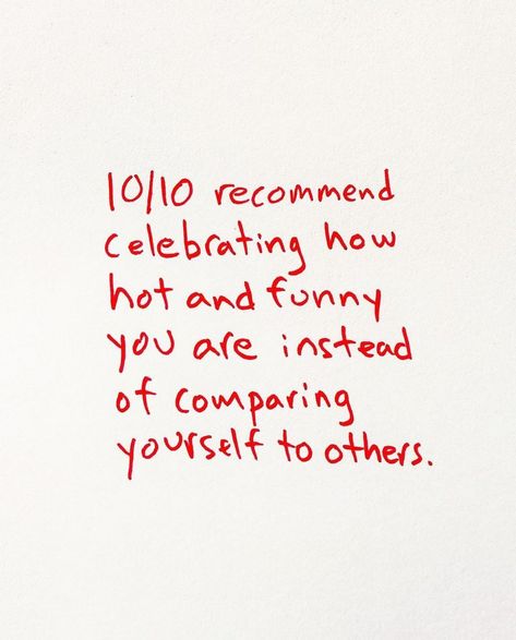 10/10 prioritizing my well-being this year. ⁠ ⁠ credit: @case.kenny | Instagram You Got This Quotes, Comparing Yourself, Comparing Yourself To Others, Happy Words, Reminder Quotes, Note To Self, Pretty Words, Cute Quotes, Pretty Quotes