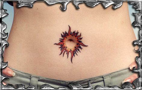 Belly Button Sun - tattoo by mojotatboy.deviantart.com on @deviantART Belly Button Tattoos, Belly Button Tattoo, Lower Stomach Tattoos, Tattoo Sonne, Button Tattoo, Sun Tattoo Designs, Belly Tattoos, Belly Tattoo