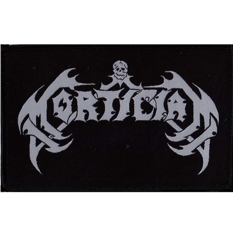 Mortician Logo Patch Goth Logo, Metal Patches, Mortician Band, Mortician Shirt, Goth Band Logos, Black Metal Patches, Punk Logo, Arte Heavy Metal, Bleach Shirt Diy