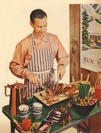 cook Retro Bbq, Retro Boys, Cornish Game Hen, Bbq Cookout, Men Are Men, Cool Uncle, Vintage Birthday Cards, Art Of Manliness, Female Friendship