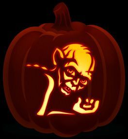 gollum pumpkin carving pattern - Google Search Harry Potter Pumpkin Carving, Pumpkin Carving Stencils Templates, Halloween Cooking, Harry Potter Pumpkin, Black Pumpkins, Pumpkin Carving Patterns Free, Halloween Pumpkin Stencils, Pumkin Carving, Pumpkin Stencils