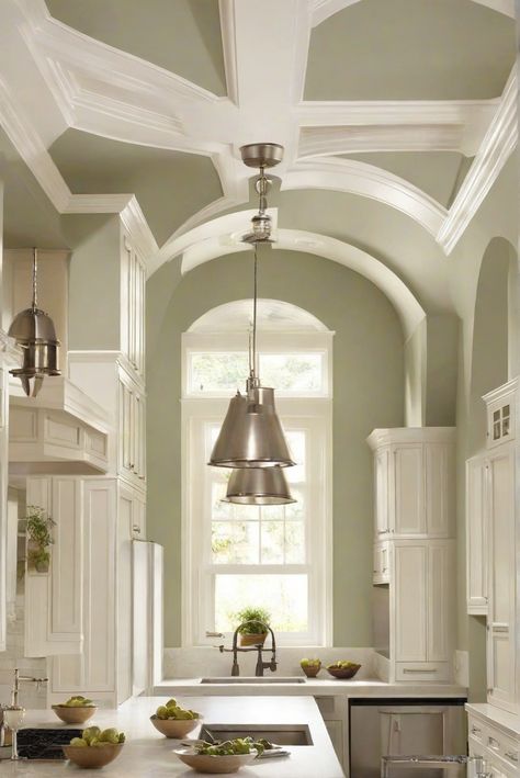 kitchen ceiling paint, interior home decor, wall paint color matching, living room design Ceiling Makeover, Pine Kitchen Cabinets, Osb Wood, Greek Villa, Paint Guide, Honey Oak Cabinets, Purple Heart Wood, 2024 Kitchen, Greek Villas