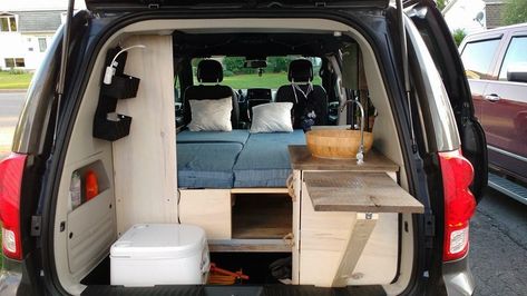 Minivan Camper, Caravan Van, Minivan Camper Conversion, Suv Camper, Minivan Camping, Suv Camping, Jeep Camping, Campervan Life, Build A Camper Van