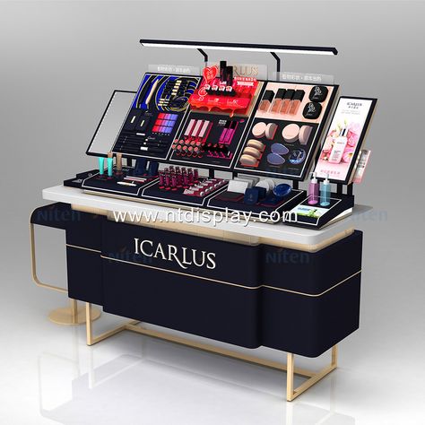 Beauty Salon Equipment Furniture Counter Desk Makeup/cosmetic Display - Buy Display Stand Makeup,High Quality Makeup/cosmetic Display Stand/shelves/cabinet,Beauty Salon Equipment Furniture And Reception Counter Desk Makeup/cosmetic Display Stand/shelves/cabinet For Design Decoration Product on Alibaba.com Cosmetics Display Stand Beauty, Lightweight Furniture, Kiosk Store, Salon Equipment Furniture, Cosmetics Display Stand, Desk Makeup, Reception Desk Counter, Makeup Stand, Makeup Counter