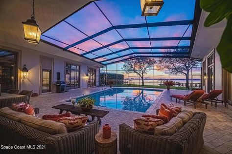 Indoor Pools In Houses Dream Homes, Indoor Pool And Hot Tub, Dream Home With Pool, Indoor Outdoor Pool Dream Homes, Outdoor Pool Enclosure, Indoor Pool Greenhouse, Inside Pool Ideas, Indoor And Outdoor Pool, Barndominium With Indoor Pool