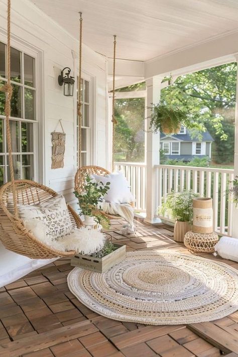 Karlie Brooke Country Wrap Around Porch Farmhouse, Wraparound Porch Decor, Dream Front Porch, French Country Porch Ideas, White Farmhouse Porch, Wrap Around Porch Decorating Ideas, Cottage Front Porch Ideas, Cottagecore Porch, Aesthetic Porch