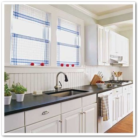 Beadboard Kitchen Backsplash, Kitchen Beadboard, Beadboard Kitchen, Kitchen Backsplash Inspiration, White Beadboard, Beadboard Backsplash, Diy Backsplash, Bead Board, This Old House