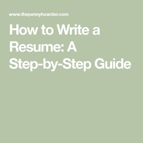 How To Write A Resume, Looking For A New Job, Write A Resume, Resume Guide, Work From Home Careers, Perfect Resume, Job Seekers, Resume Tips, New Career