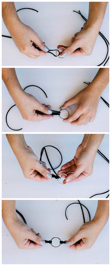 DIY Choker Necklace (Three Ways) | Sincerely Katerina Leather Choker Diy, Adjustable Bracelet Diy, Choker Diy, Diy Choker Necklace, Corded Necklace, Diy Choker, Garage Organisation, Do It Yourself Ideas, Bright Lips