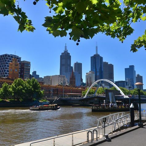 On the banks of the Yarra #melbourne Places In Melbourne, City Of Melbourne, Yarra River, Ebony Color, Melbourne Victoria, Banks, New York Skyline, Sydney Opera House, Melbourne