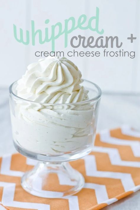 Whipped Cream Cheese Frosting, Cheese Frosting Recipe, Recipes With Whipping Cream, Cake Frosting Recipe, Cream Cheese Frosting Recipe, Whipped Cream Frosting, Whipped Cream Cheese, Frosting Recipe, Cake Fillings