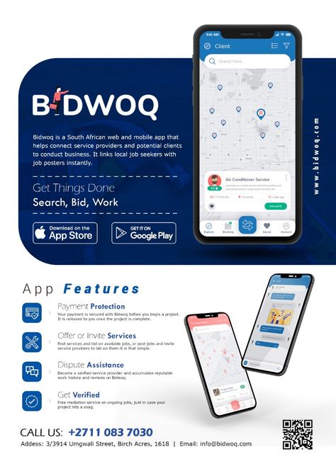 All the bidwoq app features App Flyer Design, App Launch Poster, App Poster Design, App Brochure, Meditation Logo, Mobile App Flyer, App Poster, App Flyer, App Launch