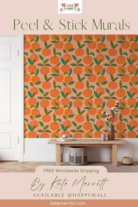 Orange Grove, Hand Painted Walls, Mural Design, High Quality Wallpapers, Wallpaper Mural, House Stuff, Wall Sticker, Wall Mural, Mural Wallpaper