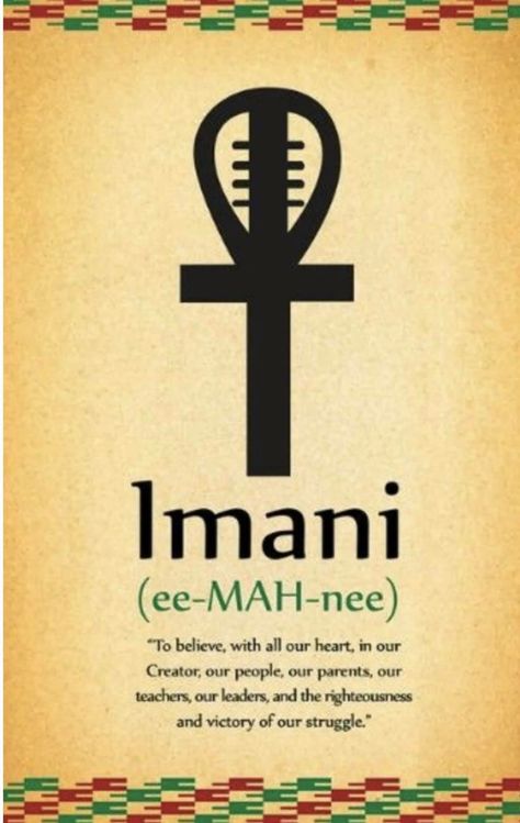 African Words, Kwanzaa Principles, Kemetic Spirituality, African Symbols, Happy Kwanzaa, Symbol Tattoo, Afrique Art, Black Consciousness, African Spirituality