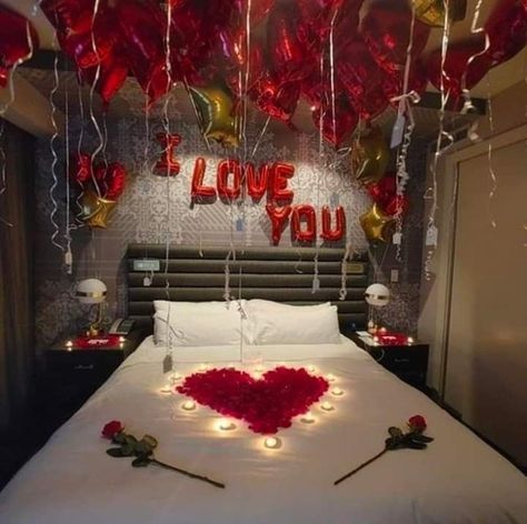 First Night Room Decoration for Newly Married Couple | Wedding Bedroom Decoration Ideas | Masehri bedroom ideas bedroom bedroom decor bedroom aesthetic bedroom design bedroom furniture bedroom decor ideas bedroom wallpaper bedroom ideas for small rooms bedroom sBedrooms bedroom wall decor bedroom decoration bedroom wallpaper ideas bedroom inspiration bedroom inspirations bedroom ideas master bedroom paint bedrom interior bedroom paint colors bedroom decorating ideas bedroom style bedroom bedding Wedding Night Room Decorations Romantic, Romantic Bedroom Ideas For Him, Wedding Bedroom Decoration, Wedding Night Room Decorations, Romantic Decorations, Valentines Bedroom, Rose Pedals, Room Surprise, Romantic Room Surprise