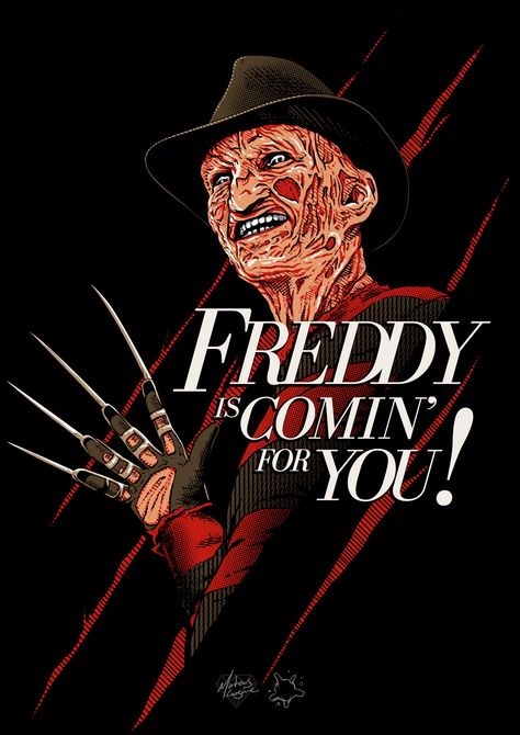 Sick Artwork, Horror Painting, Freddy Krueger Art, Freddy's Nightmares, Movie Killers, Street Film, Horror Stuff, Psychadelic Art, Horror Movie Icons