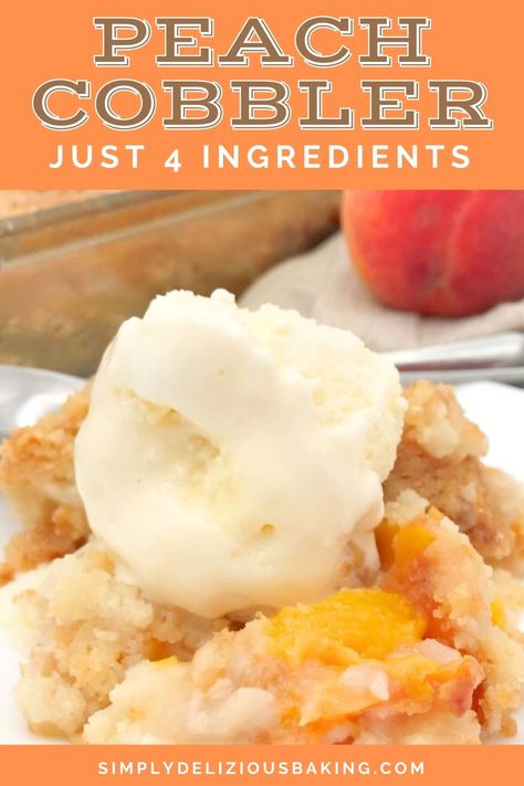 Single Serve Peach Cobbler, Easy Cobbler Recipe, Can Peach Cobbler, Canned Peach Cobbler Recipe, Easy Cobbler, Fruit Cobbler Recipe, Peach Cobbler Ingredients, Oat Crumble Topping, Cobbler Recipes Easy