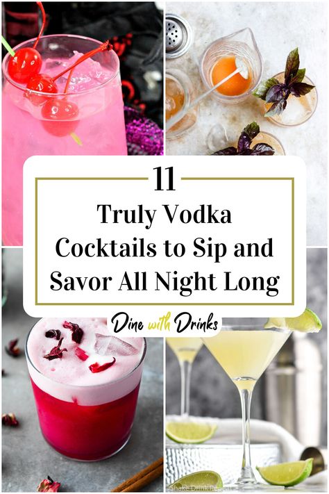 Collage of 4 truly vodka cocktails. Truly Vodka Cocktails, Vodka Cocktails Recipes, Vodka Cocktail, Sip Sip Hooray, Best Cocktail Recipes, Weekend Party, Vodka Cocktails, Drink Up, Fun Cocktails