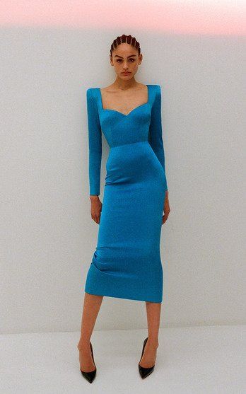 Alex Perry Short Dress, Moda Operandi 2023 Dresses, Alex Perry Green Dress, Alex Perry Blue Dress, Moda Operandi Short Dress, Portrait Dress, Alex Perry, Runway Dresses, Flattering Dresses