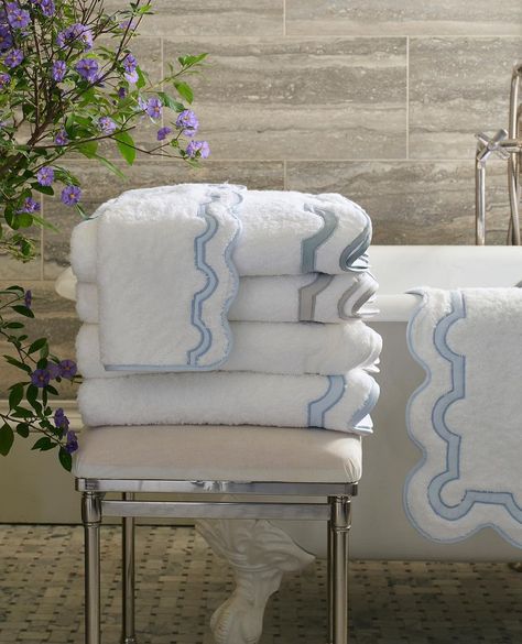 1,194 Likes, 4 Comments - Matouk (@matouklinens) on Instagram: “Plush towels make all the difference. Our #Matouk Mirasol style are a perfect gift for your loved…” Shop Awning, Fall River Massachusetts, Linen Baskets, Luxury Linens, Tub Mat, Fall River, Wash Cloth, Chic Shop, Blue Towels