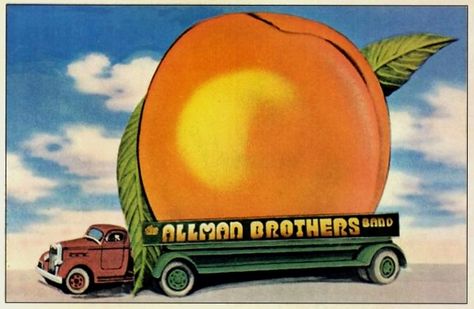 The Allman Brothers Band Eat A Peach Artwork 1972  http://chrisgoesrock.tumblr.com/post/49864702179/the-allman-brothers-band-eat-a-peach-artwork-1972 The Allman Brothers, Modern Cartoon, Vintage Concert Posters, Allman Brothers Band, Allman Brothers, Theme Wall, Truck Art, Art Folder, Band Posters