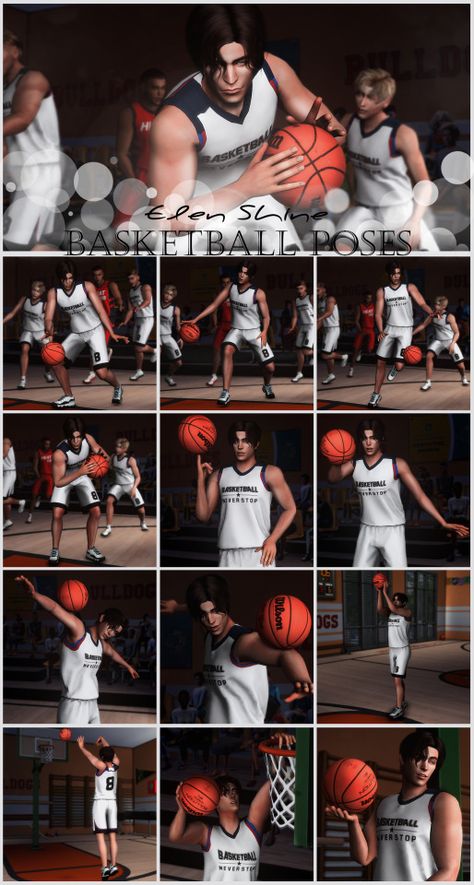 Hoop Poses, Poses Tutorial, Basketball Poses, Floor Poses, Solo Poses, Sims 4 Couple Poses, Sims 4 Stories, Sims 4 Cas Mods, Sims 4 Family