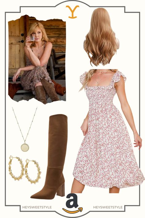 Pretty Woman Halloween, Beth Dutton Style, Yellowstone Outfits, Edith Gonzalez, Beth Dutton, Black Halloween Dress, Looks Country, Estilo Country, Western Style Outfits