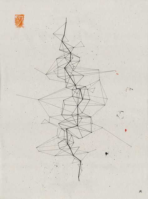 Andreas Papastergiou: Collective exhibition - ARTmART 2015 Vienna Ar Poster, Generative Kunst, Architecture Drawing Sketchbooks, Lines And Dots, Architectural Sketches, Folding Origami, Concept Diagram, Architecture Graphics, Contour Drawing