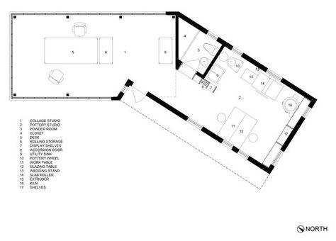 Gallery of Leff Art Studio / TBD Architecture & Design Studio - 9 Studio Floor Plans, Architecture Design Studio, Galleries Architecture, Design Studio Workspace, Studio Floor, Museum Exhibition Design, Interior Design Plan, Art Studio Room, Matthew Williams