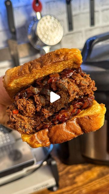 Josh Elkin on Instagram: "French Toast Fried Chicken Sandwich With Brulée French Toast, Bacon Jam and Spicy Maple Syrup (Ingredients Below Makes 3 Sandwiches)

INGREDIENTS
3 boneless, skinless chicken thighs
2 cups buttermilk
1/4 hot sauce and maple syrup (each)
1 tbsp garlic powder and cayenne (each)
2 cups all purpose flour
1/2 cup potato starch
1 tbsp garlic powder, cayenne and chili powder (each)
1 tbsp salt and pepper
BACON JAM
1 pound chopped bacon
1 cup chopped shallots
1/4 cup minced garlic
1/4 cup balsamic vinegar
1/4 cup maple syrup
1/4 cup maple sugar
6 slices of thick cut bread (toasted)
6 eggs (beaten)
1/2 cup milk
2 tbsp vanilla
2 tbsp maple sugar
1 tbsp demerara sugar for each piece of toast" Spicy Maple Syrup, French Toast Bacon, Pepper Bacon, Josh Elkin, Toast Bacon, Demerara Sugar, Sandwich Ingredients, Fried Chicken Sandwich, Maple Sugar