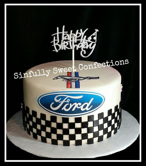 Ford Mustang Birthday Cake Mustang Birthday Party, Ford Mustang Birthday Party Ideas, Mustang Cake Ideas, Mustang Cakes For Men, Mustang Birthday Cake, Ford Truck Cake, Ford Mustang Cakes For Men, Ford Mustang Cake, Ford Birthday Cake