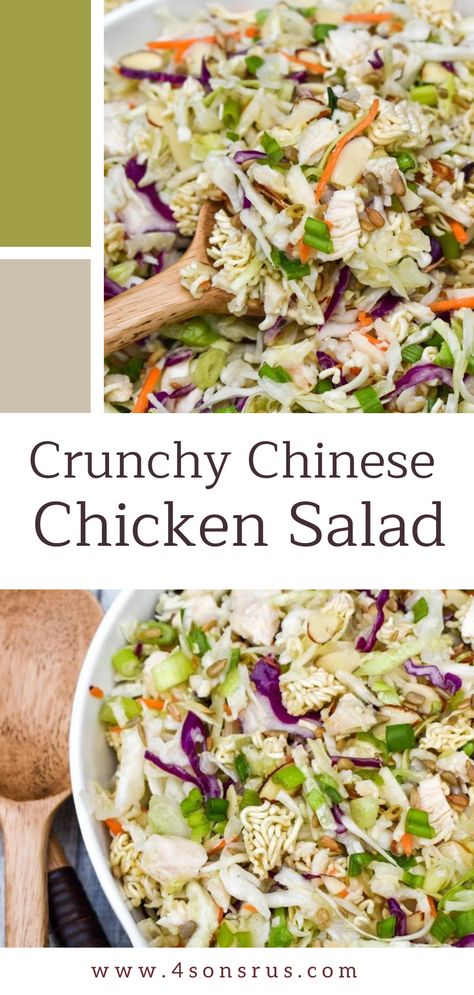 Ramen Chinese Chicken Salad, Chinese Chicken Salad Damn Delicious, Asian Chicken Salad With Ramen Noodles, Chicken Ramen Noodle Salad Recipes, Chinese Chicken Salad With Ramen Noodles, Chinese Salad With Ramen Noodles, Chicken Salad With Ramen Noodles, Ramen Chicken Salad, Best Chinese Chicken Salad