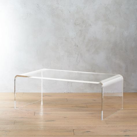 Modern Coffee Tables | CB2 Glass Coffee Table White, Clear Circle Coffee Table, Clear Plastic Coffee Table, Acrylic Center Table, White Couch Clear Coffee Table, White Acrylic Coffee Table, White Coffee Table Glass Top, Tall Coffee Table, Acrylic Console Table