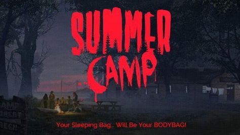 Summer Camp Aesthetic Horror, Horror Camp Aesthetic, Camp Horror Aesthetic, Summer Horror Aesthetic, Summer Camp Horror, 80s Slasher Aesthetic, Camping Horror, 80s Horror Aesthetic, Horror Summer