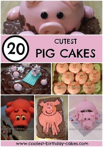 Piggy Birthday Cake Ideas, Pig Shaped Cake, Pig Roast Dessert Ideas, Pig Cakes Birthday, Pig Sheet Cake, Pig Themed Food, Pig Cakes Ideas, Piggy Cake Ideas, Pig Smash Cake