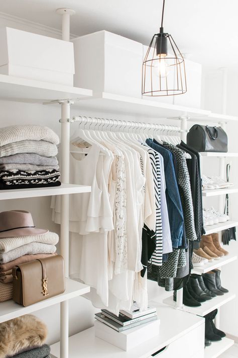 Ikea Stolmen, Organized Closet, Walking Closet, Closet Hacks Organizing, Dream Closets, Clothes And Shoes, Closet Goals, Closet Inspiration, Wardrobe Closet