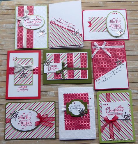 Heartwarming Hugs Stampin Up Cards, Christmas Homemade Cards Ideas, Scrapbooking Christmas Cards, Christmas Card Sketches, Christmas Cards Homemade, Pretty Christmas Cards, Scrapbook Christmas Cards, Christmas Card Layouts, Handcrafted Christmas Cards