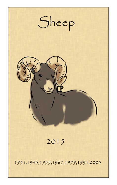 Chinese Zodiac Tattoo, Year Of The Sheep, Year Of The Goat, Sheep Tattoo, Sheep Drawing, Chinese Tiger, Sheep Crafts, Zodiac Calendar, Time Drawing