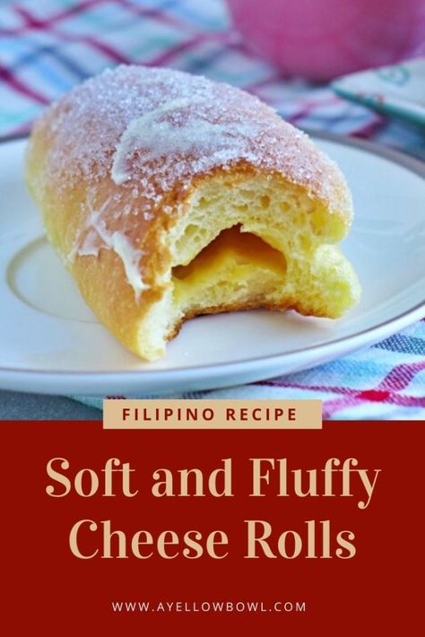 Cheese Rolls Recipe Filipino, Soft Pandesal Recipe, Filipino Bakery, Cheese Rolls Recipe, Phillipino Food, Pandesal Recipe, Cheese Roll Recipe, Kawaling Pinoy, Foxy Folksy