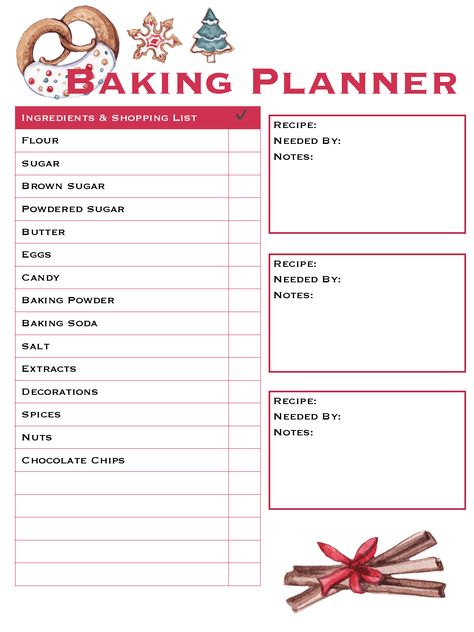 Christmas Baking Planner Printable Free, Christmas Planner Printables Free 2023, Christmas Planner Printables Free, Christmas Baking List, Christmas Tracker, Christmas Planner Free, Christmas Planner Printables, Baking List, Happy Planner Printables